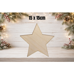 SKLEJKA #3mm Gwiazdka 5-ramienna 2 15cm, gwaizdka 15cm
